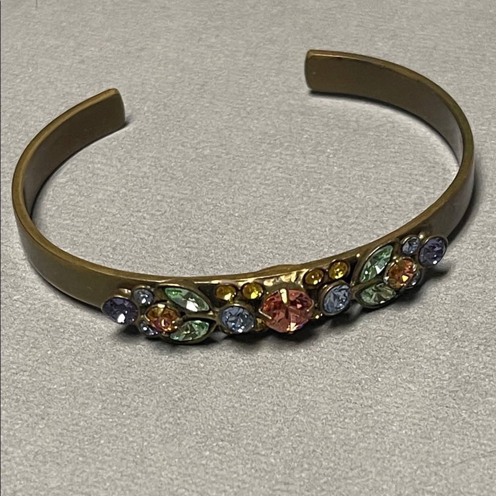 Sorrelli Gold Bracelet with Multicolor Gemstones